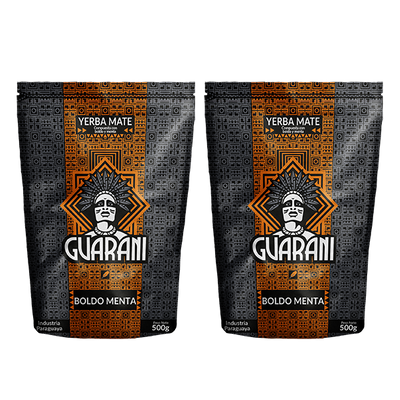 Set di Yerba Mate Guarani Boldo Menta 2 x 500g