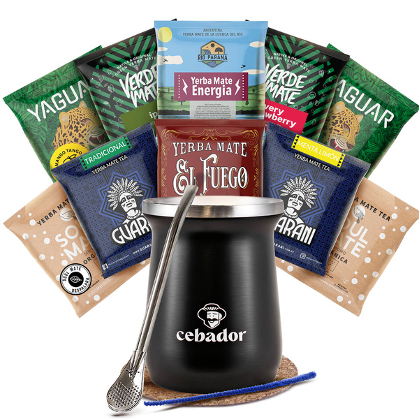 Set iniziale di Yerba Mate 10x50g 500g TermoMate + Bombilla