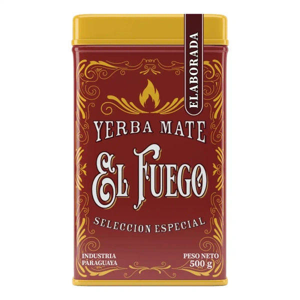 Yerbera – Scatola di latta + El Fuego Elaborada 0,5 kg