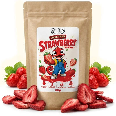 FiloLilo – Fragole liofilizzate (a fette) 20 g