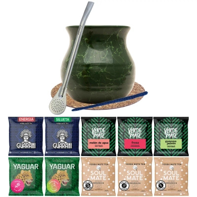 Set iniziale Yerba Verde Mate Verde 10x50g