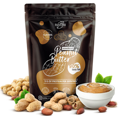 Nustino – Burro di arachidi in polvere – Classic (senza zucchero aggiunto) 400 g