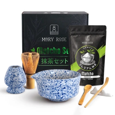 Set regalo: matcha giapponese premium + matchawan + accessori in bambù