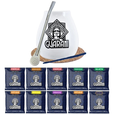 Set Yerba Mate 500g Zucca Bombilla 10x50g