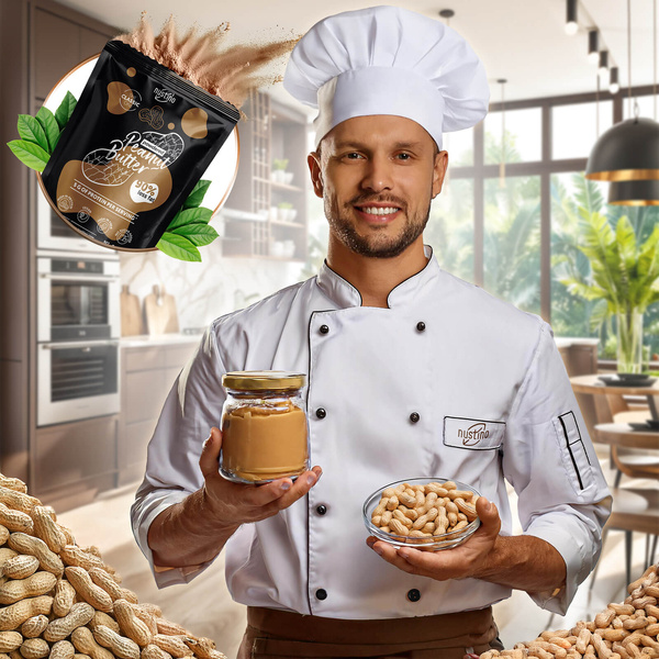 Set 3x Burro di Arachidi in Polvere Nustino