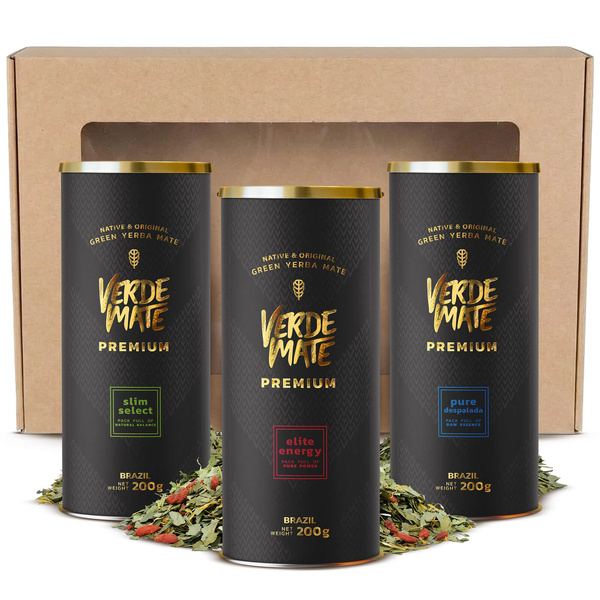 Set regalo di Yerba Mate Verde Mate Premium 3x200g 0,6kg