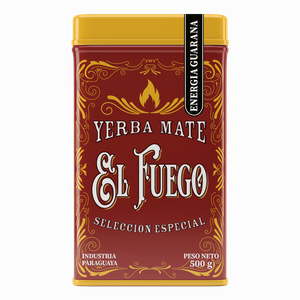 Yerbera – Scatola di latta + El Fuego Energia Guarana 0,5 kg