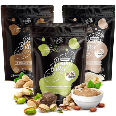 Set 3x Burro di Arachidi in Polvere Nustino