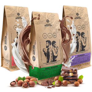 Set di caffè Bro Coffee Roastery Costa Rica San Rafael + Nicaragua Colibrí Azul + Brazil Samba 3x1kg (3kg)