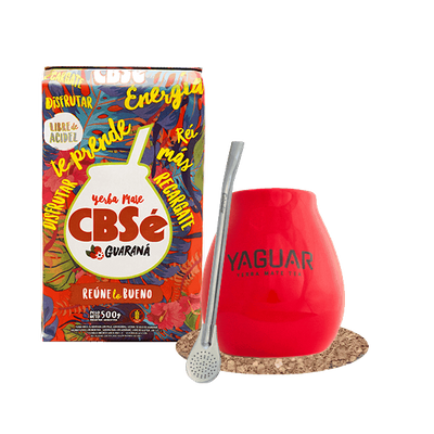 Set di Yerba Mate CBSe Guarani 500g Bombilla Matero