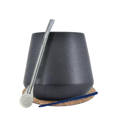 Set di accessori Yerba Mate Matero Bombilla 19 cm