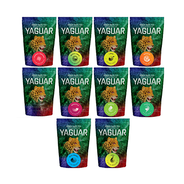 Mega Set Yerba Mate Yaguar Vari 10x 0,5kg