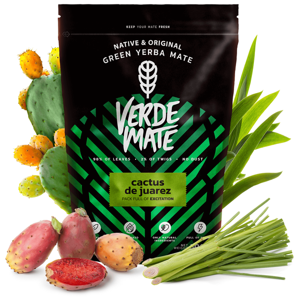 Yerba Mate Verde Mate Cactus de Juarez Starter Kit per due persone 500g