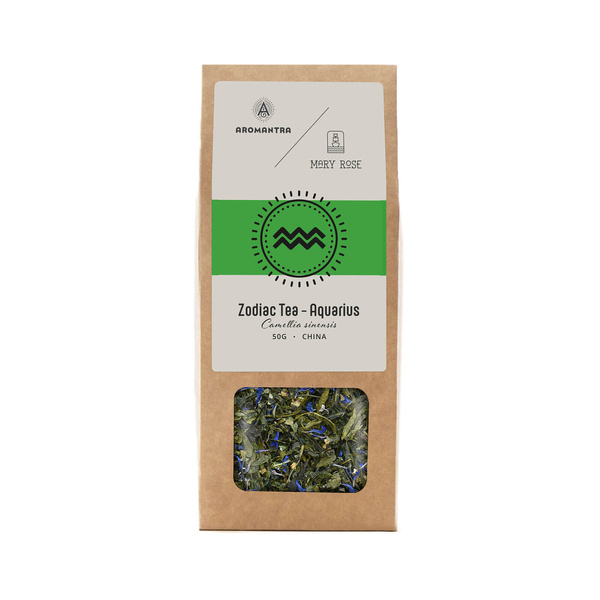 Aromantra x Mary Rose – Tè dello zodiaco – Aquario (tè verde) 50 g