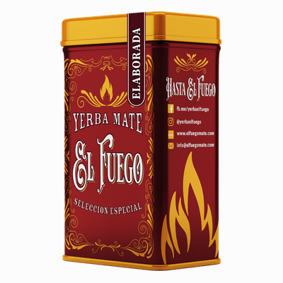Yerbera – Scatola di latta + El Fuego Elaborada 0,5 kg