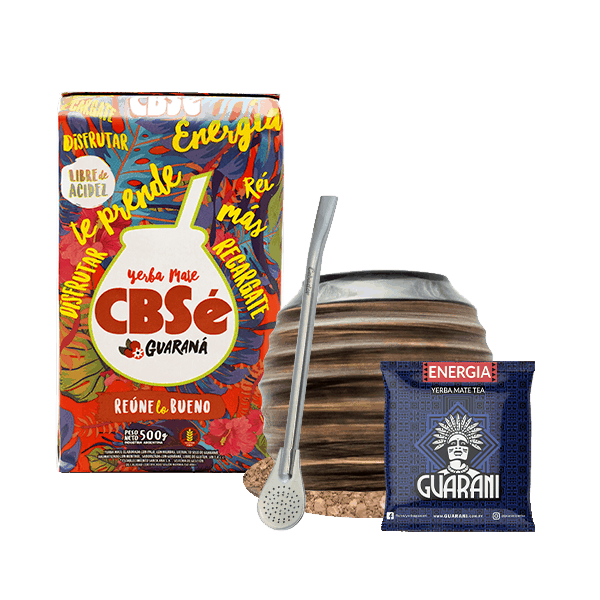 Set di Yerba Mate CBSe Guaranà Guarani 500g Matero