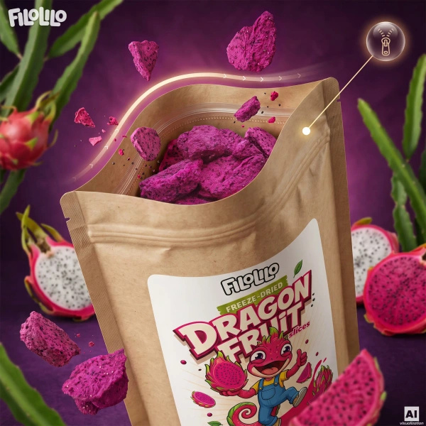 FiloLilo – Frutto del drago liofilizzato (fette) 100 g