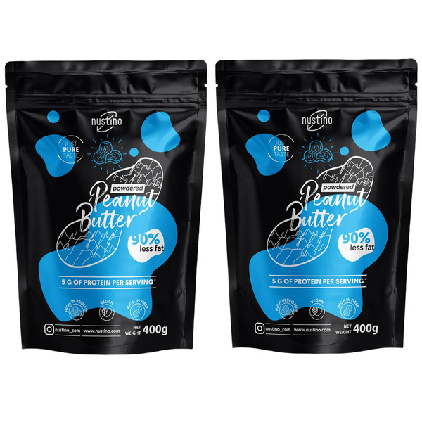 Set 2x Burro di Arachidi in Polvere Nustino