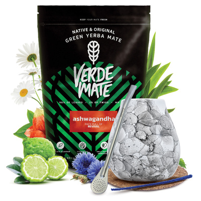 Set di Yerba Mate Verde Mate 500g 0,5kg Tazza di mate + Bombilla