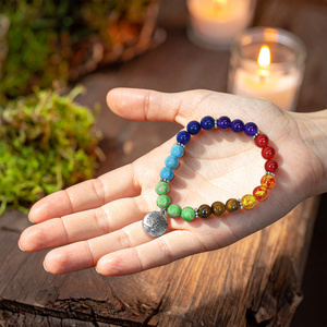 Bracciale "Sette Chakra" – con l’Albero della Vita