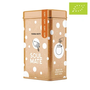 Yerbera – Scatola di latta + Soul Mate Orgánica Anís 0,5 kg