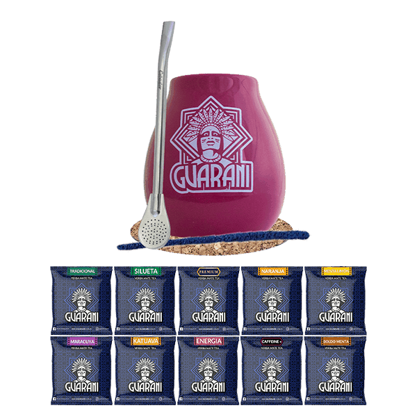 Set di Yerba Mate 10x50g Tazza di mate + Bombilla