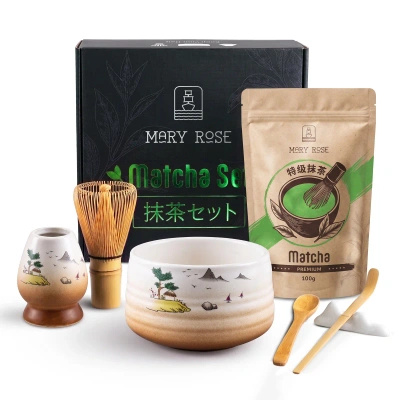 Set regalo: matcha premium + matchawan + accessori in bambù
