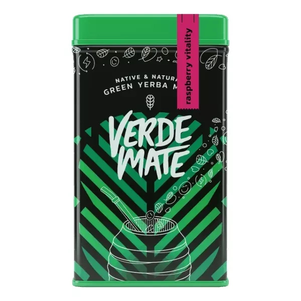 Yerbera – Scatola di latta + Verde Mate Green Raspberry Vitality 0,5 kg