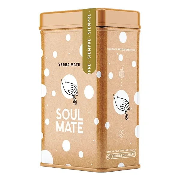 Yerbera – Scatola di latta + Soul Mate Orgánica Siempre 0,5 kg
