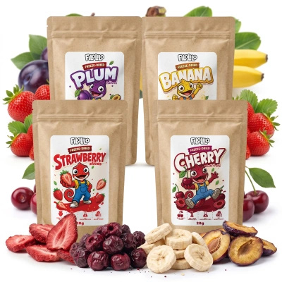 Set di frutta liofilizzata FiloLilo 4×20g