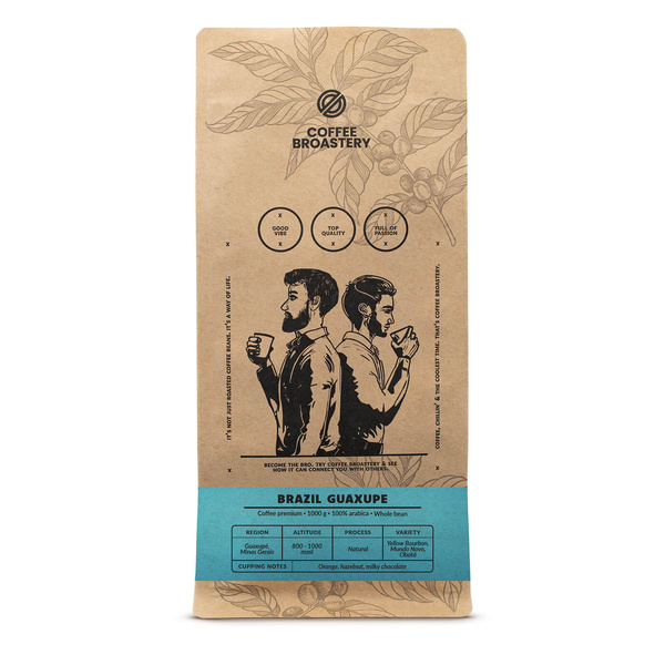 Bro Coffee Roastery - Caffè in grani interi Brazil Guaxupe Premium 1kg