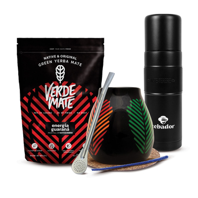 Set di Yerba Mate Verde Mate 400g 0,4kg Yerbomos XL + Tazza di mate + Bombilla