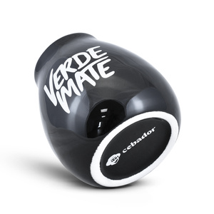 Zucca per mate in ceramica con logo Verde Mate (nera) 350 ml