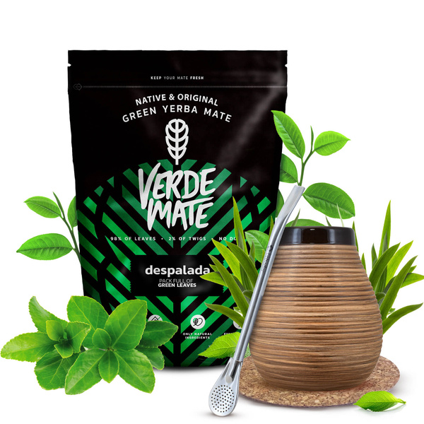 Set di Yerba Mate Verde Mate 400g 0,4kg Tazza di mate + Bombilla