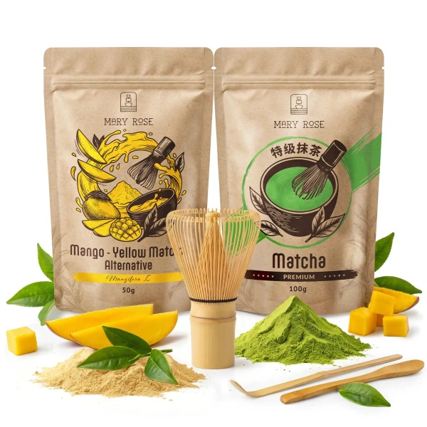 Set per Matcha Latte colorato: Matcha + Yellow Matcha + accessori