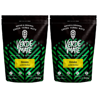 Set di Yerba Verde Mate Verde Limon 2x 0,5kg