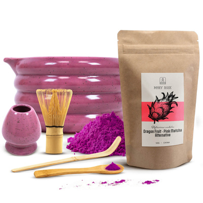 Set per preparare la Pink Matcha