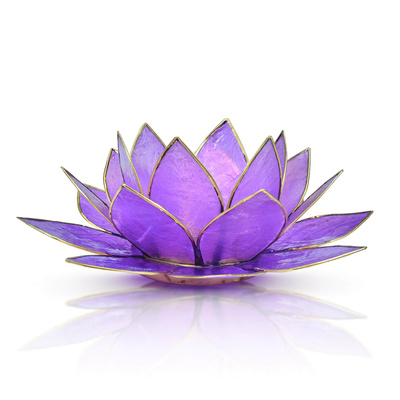 Portacandele "Lotus Flower" - viola