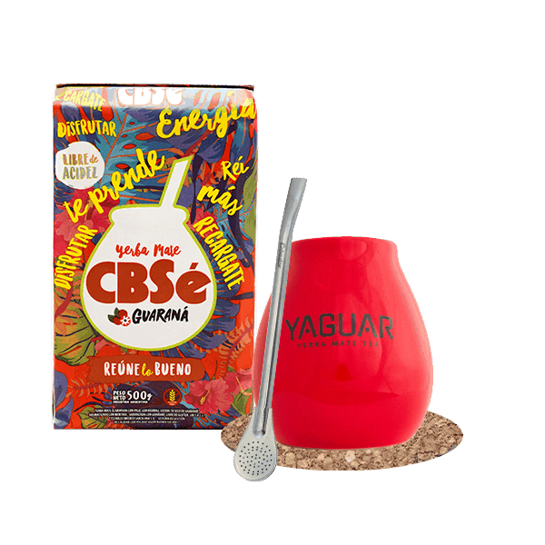 Set di Yerba Mate CBSe Guarani 500g Bombilla Matero