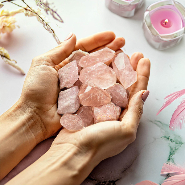 Quarzo rosa (pietra grezza) 1 pz.