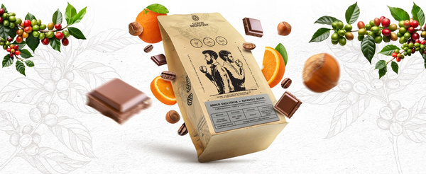 Bro Coffee Roastery - Caffè in grani interi Amico dall'Italia Espresso Roast 1kg