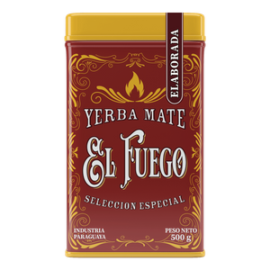 Yerbera – Scatola di latta + El Fuego Elaborada 0,5 kg