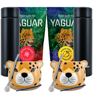 Yerba Mate Yaguar Thermos Set per due 1000g