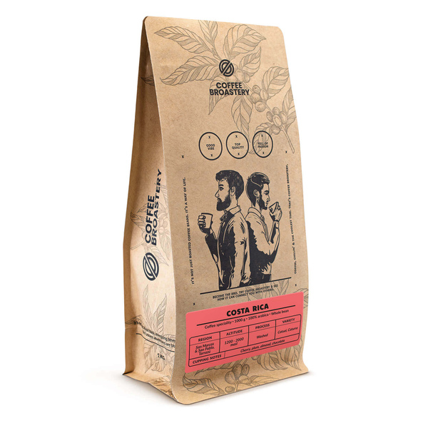 Bro Coffee Roastery - Caffè in grani interi Costa Rica San Rafael Speciality 1kg