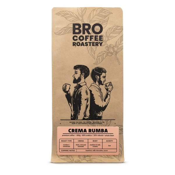 Bro Coffee Roastery – Caffè in grani interi Crema Rumba 400 g