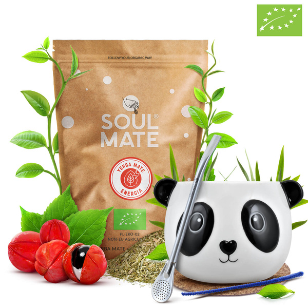 Set di Yerba Mate Soul Mate Energia 500g Tazza di mate + Bombilla