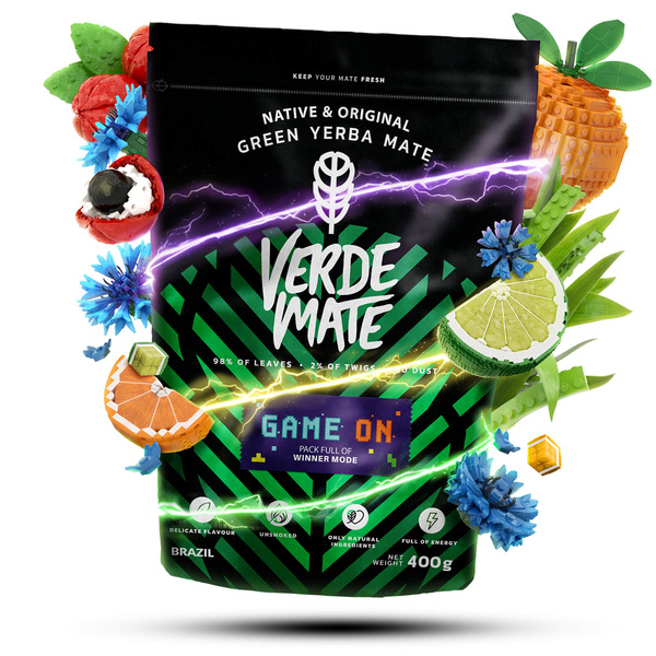 Verde Mate Green Game On 0,4 kg – yerba mate per gamer al gusto di energy drink