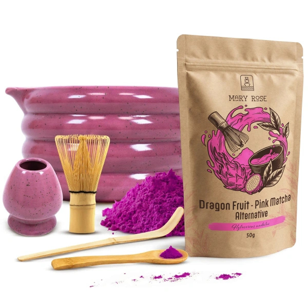 Set per preparare la Pink Matcha