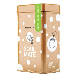 Yerbera – Scatola di latta + Soul Mate Orgánica Menta Limon 0,5 kg