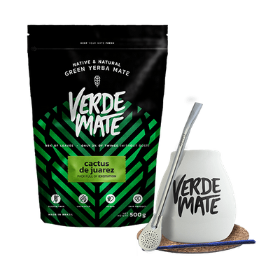 Set di yerba mate Verde Mate Cactus 500g Tazza di mate + Bombilla